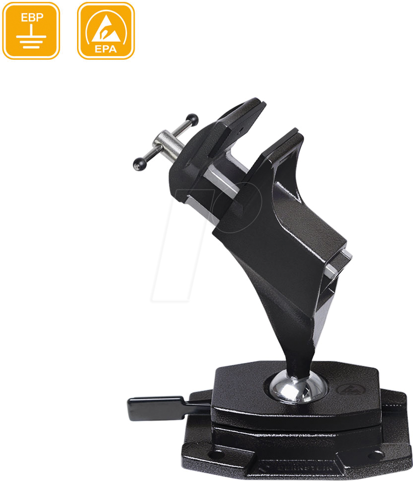 BERN 9 215 ESD - Kugelgelenk-Schraubstock SPANNFIX, ESD, mit Schraube