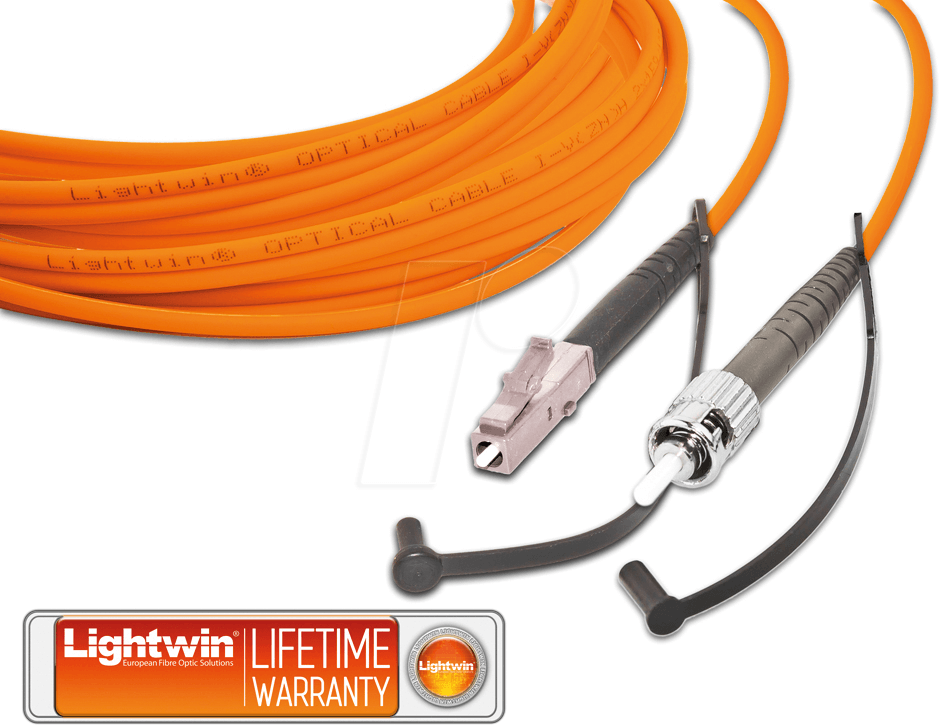 LSP-50 LC-ST1 - Simplex LWL Patchkabel, MM OM2, LC - ST, 1 m