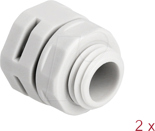 DELOCK 60480 - Druckausgleichselement M12 grau 2 Stück