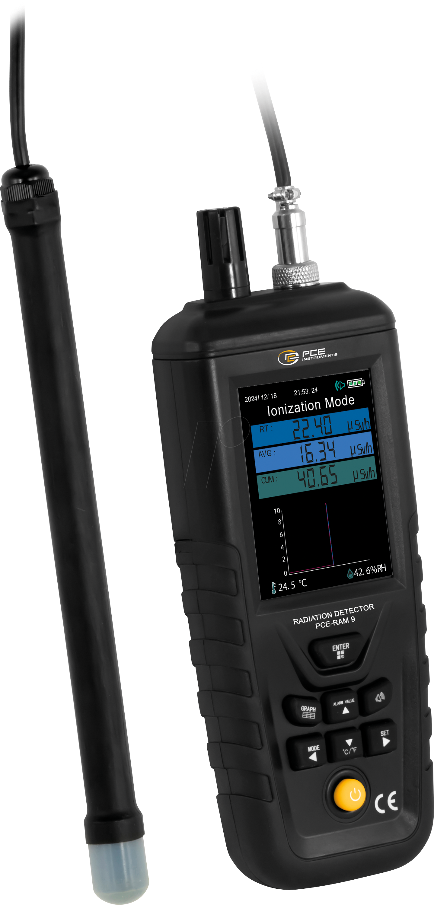 PCE RAM 9 - Strahlungsmessgerät PCE-RAM 9