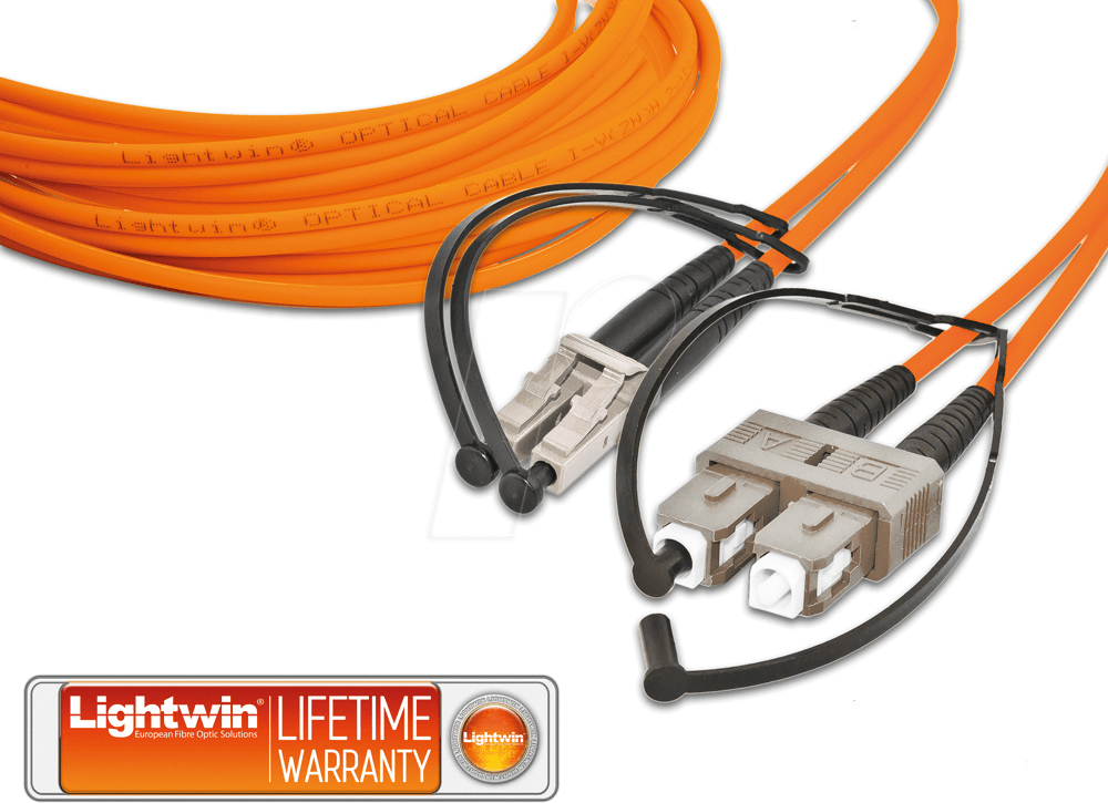 LDP-50 LC-SC3 - Duplex LWL Patchkabel, MM OM2, LC - SC, 3 m