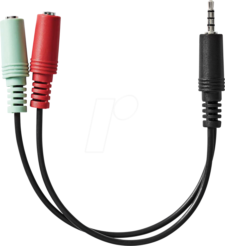 N CAGB22150BK02 - 3,5 mm Klinken Stecker auf 2x 3,5 mm Buchse
