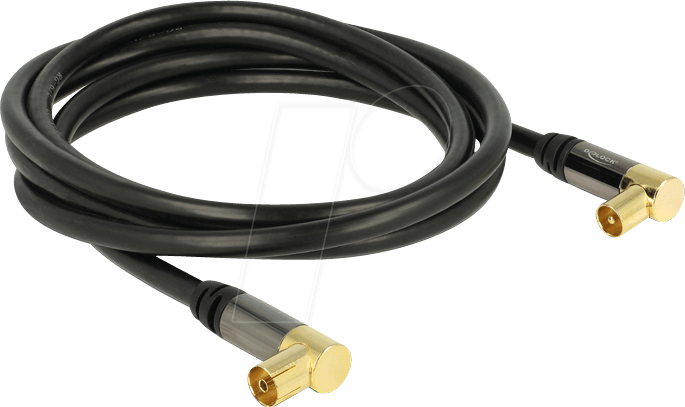 DELOCK 88865 - Anschlusskabel, IEC, 90° gewinkelt, 2 m