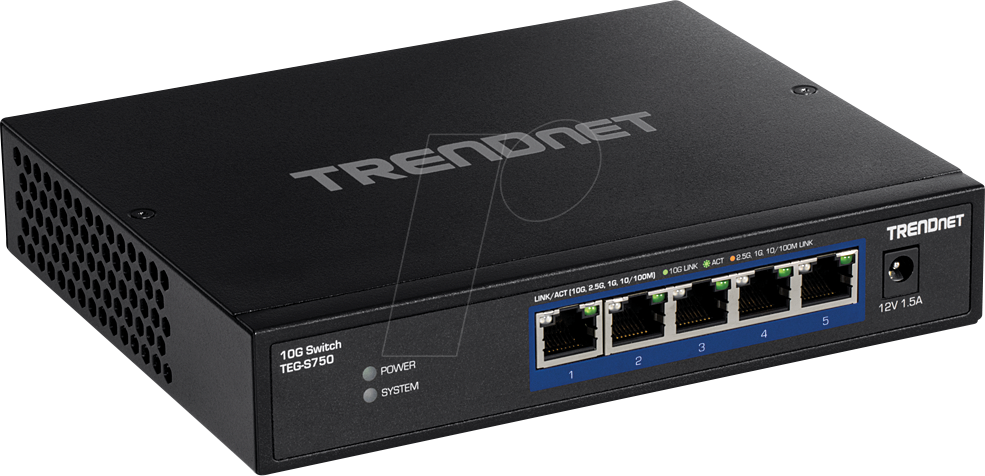 Thumbnail - TRN TEG-S750 - Switch, 5-Port, 10 Gigabit Ethernet