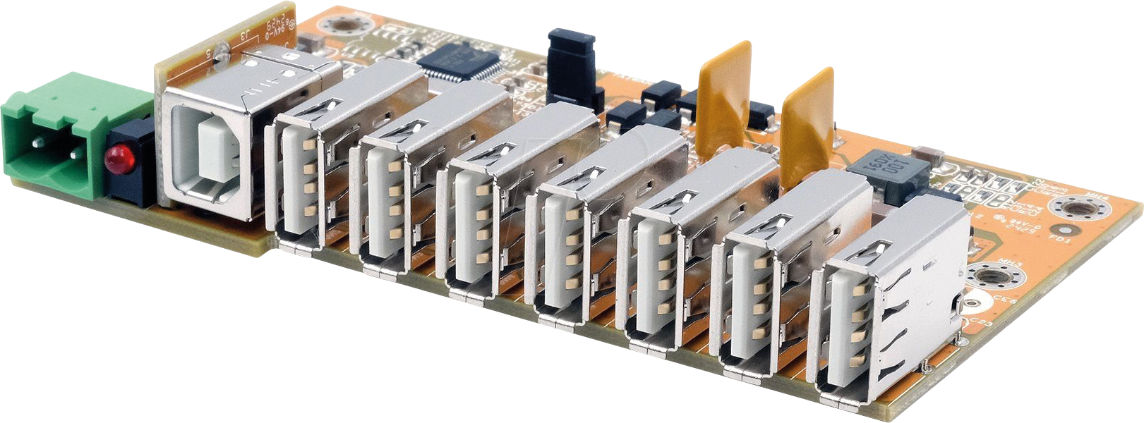 EXSYS 1177HMVSPL - USB 2.0 7-Port HUB-Platine, 15kV ESD