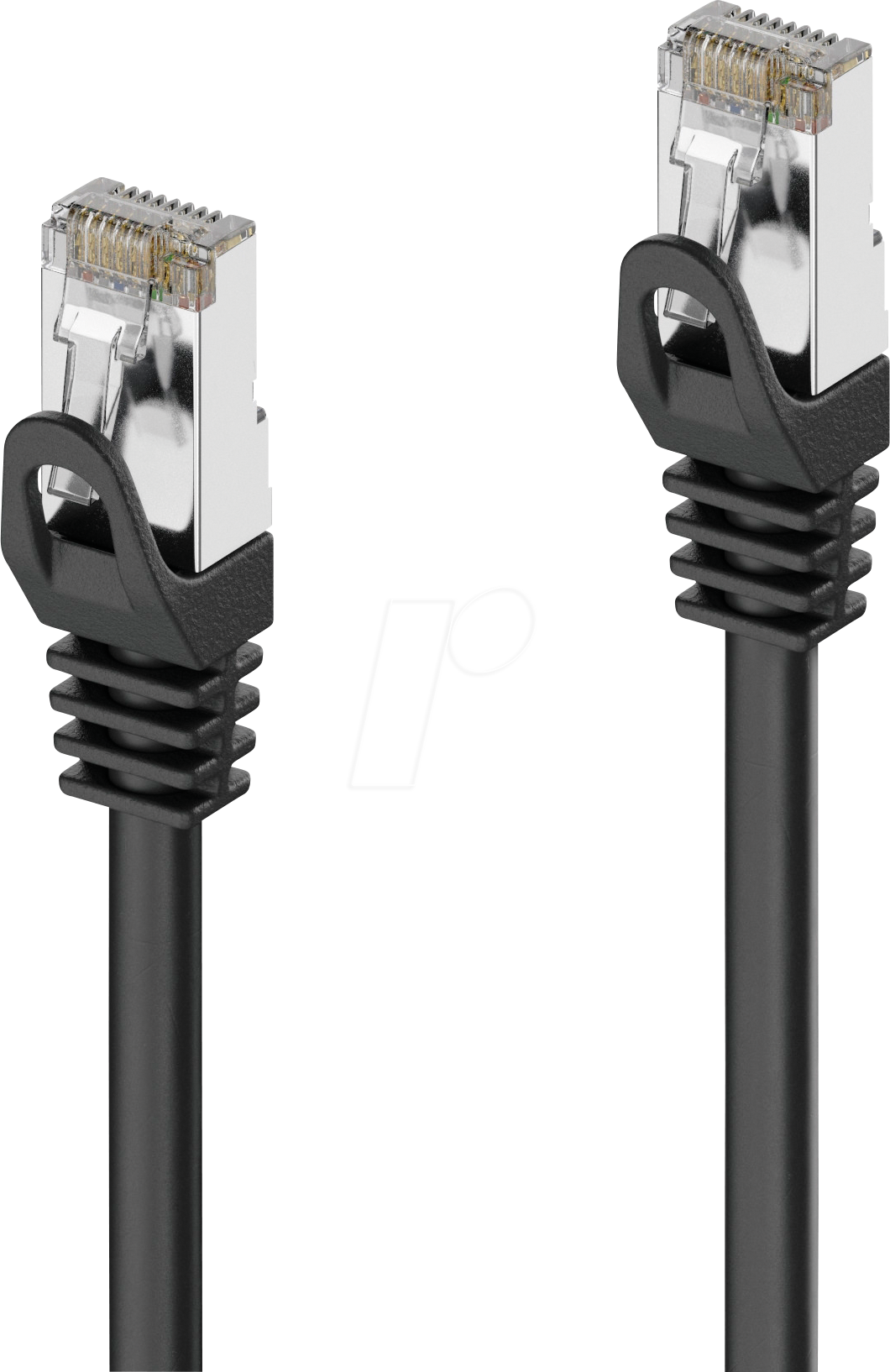 PURE IQP1000500 - Patchkabel Cat.6a, S/FTP, schwarz, 50 m