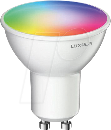 LUXULA LX100360 - LED RGB+CCT Lampe, GU10, 5W, 387lm, SMART