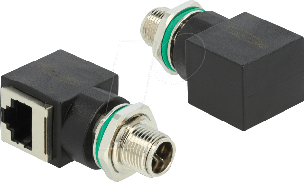 DELOCK 66565 - Adapter M12 8 Pin X-kodiert Stecker > RJ45 Buchse