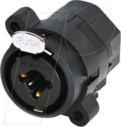 REAN RCJ10FI-V - XLR Einbaubuchse 3-polig kombiniert mit 6,35mm Klinkenbuchse ste