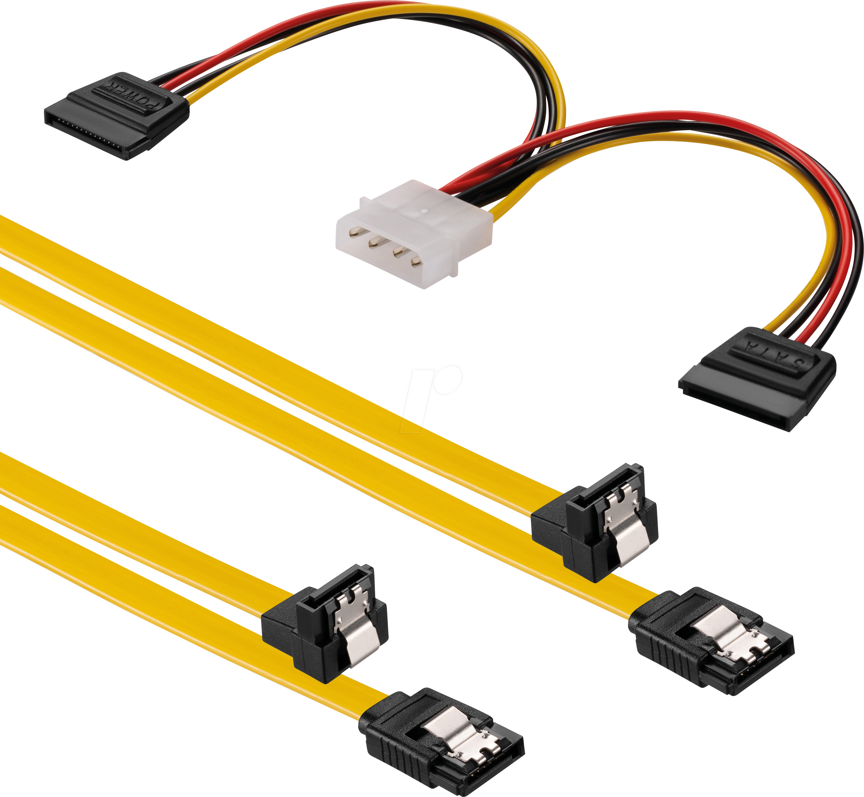 X-SATA020-030R - Kabel SATA 6 Gb/s St. > St. 30 cm, gewinkelt, rot