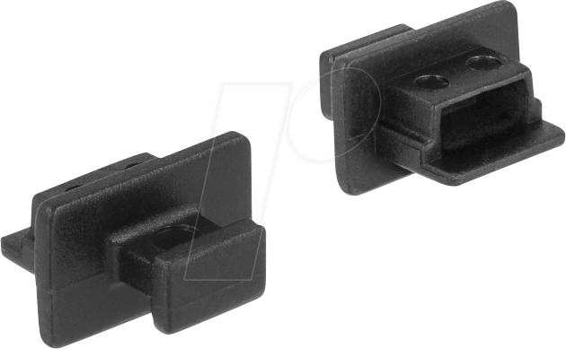 DELOCK 64011 - Staubschutz, USB 2.0 Mini-B Buchse mit Griff 10 Stück, schwarz