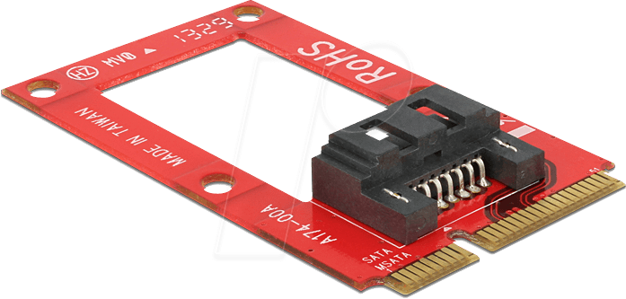 DELOCK 95240 - Konverter mSATA > 1 x SATA 7 Pin Buchse