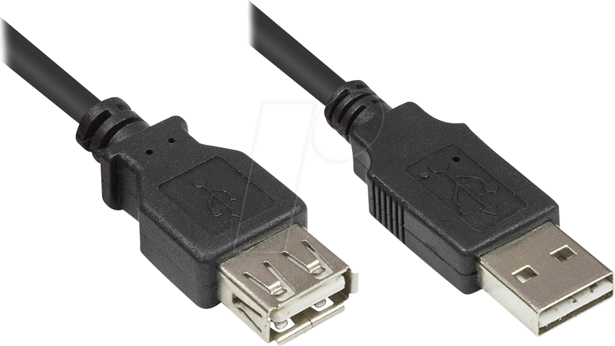 GC 2511-EU02 - USB 2.0 Kabel, EASY A Stecker auf A Buchse, 2 m
