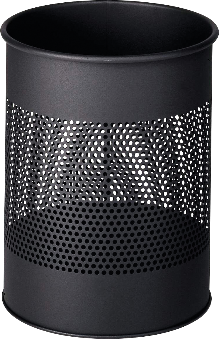 DURABLE 331058 - Abfallbehälter, 15 l, rund, metall, anthrazit