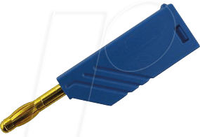 LAS N WS AU BL - Turmstecker, bis 1,5mm², blau, vergoldet