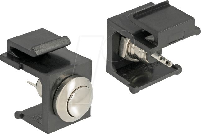 DELOCK 86402 - Keystone Drucktaster schwarz