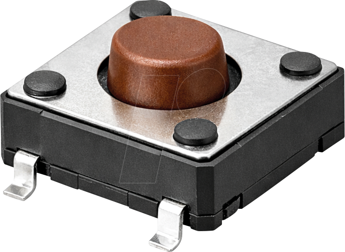 DIP DTSM-21N - Kurzhubtaster, SMD, 1 Schließer, 12 x 12 x 4,3 mm