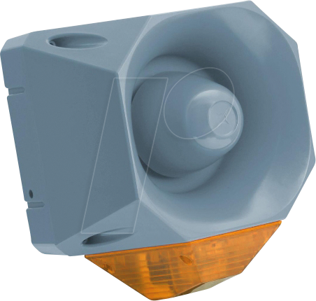 ASSB24120GAL - Asserta Maxi AV, grau, gelbe Linse, 120 dB, 24V DC