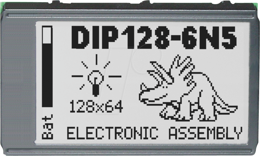 LCD 128SW DIP - LCD DIP-Grafikmodul, 128 x 64 Punkte