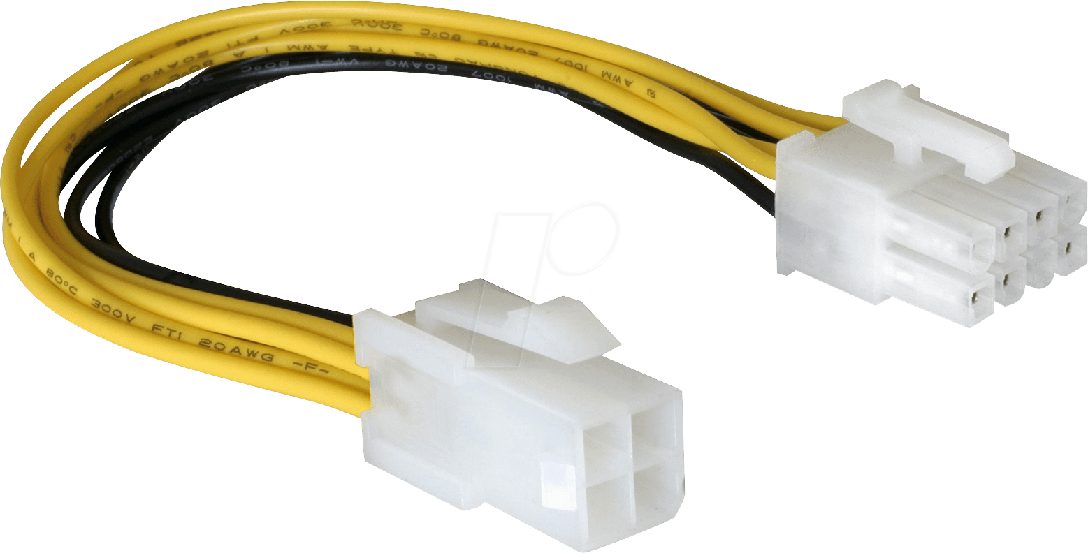 Thumbnail - AD PA011 - Mainboard Stromadapter 4 pin ATX/P4 > 8 pin EPS