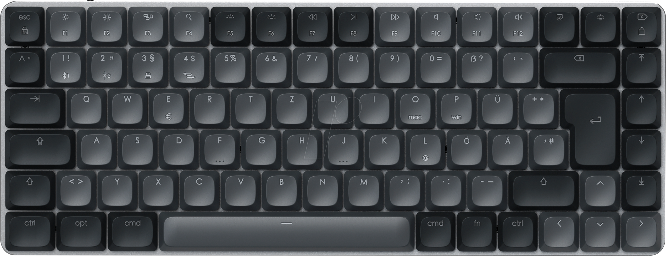 ST-KSM1DK-DE - Funk-Tastatur, Bluetooth/Funk, schwarz, DE