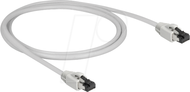 DELOCK 80558 - Cat.8.1 Patchkabel, S/FTP, 1 m, grau