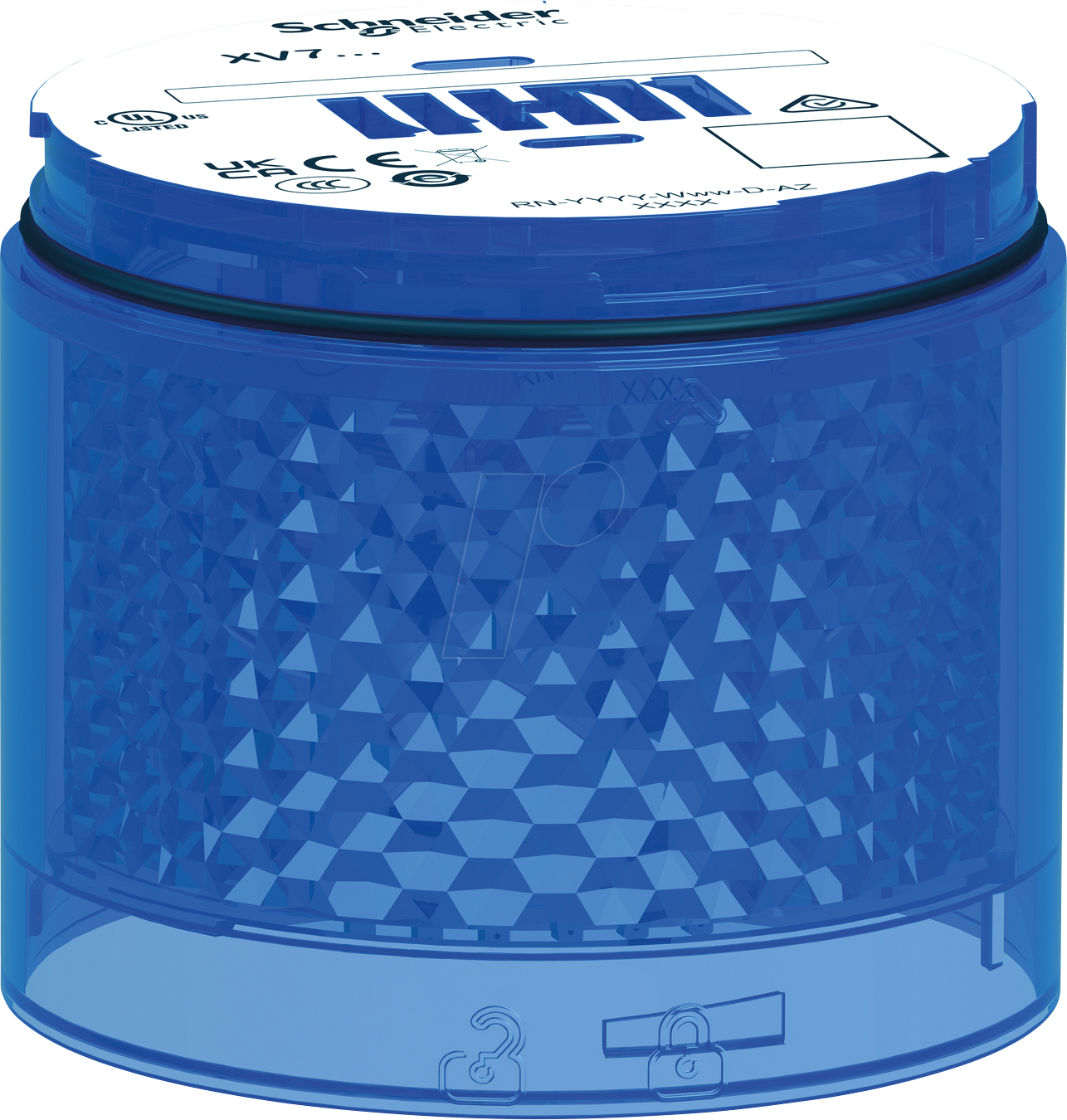 XVB7C56 - Leuchtelement, modular, 70mm, blau, 24V ACDC, Blinklicht