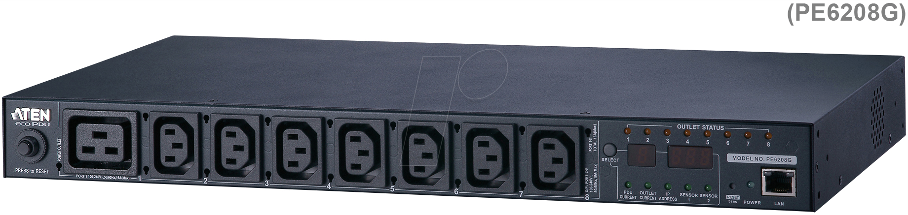 Thumbnail - ATEN PE6208G - PDU, 7 x IEC C13, 1x IEC C19