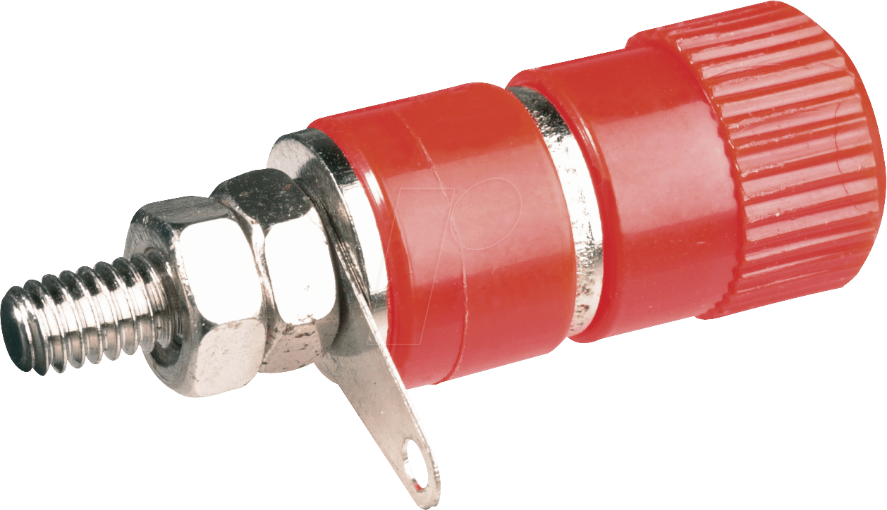 PK 4 RT - Polklemme 4mm, rot