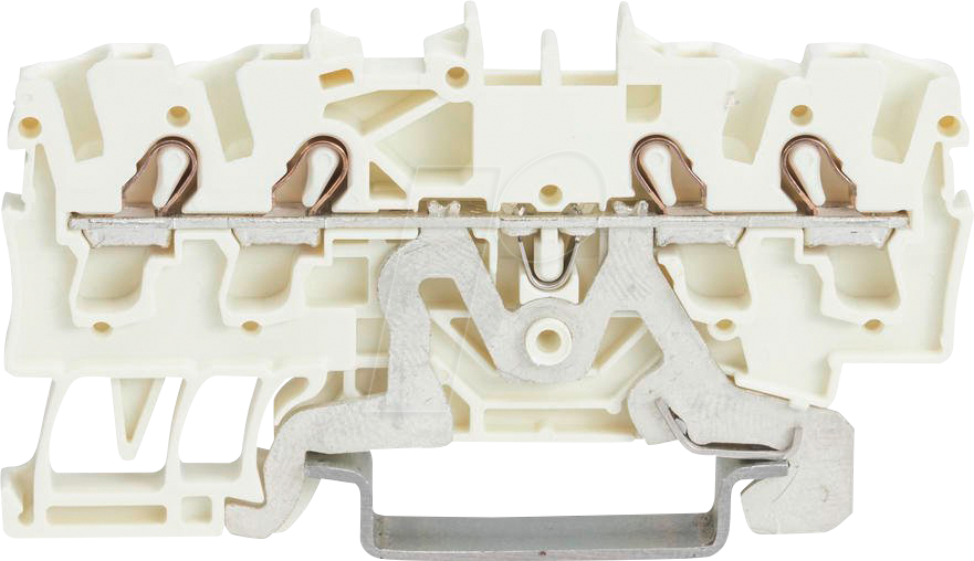 WAGO 2002-1408 - Schirmleiterklemme, 4-Leiter, Ø 0,25 - 2,5 mm