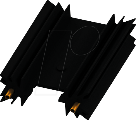 SK 104 50,8 STC - Strang-Kühlkörper mit Lötstift, 34,9x12,7x50,8mm, Clipmontage