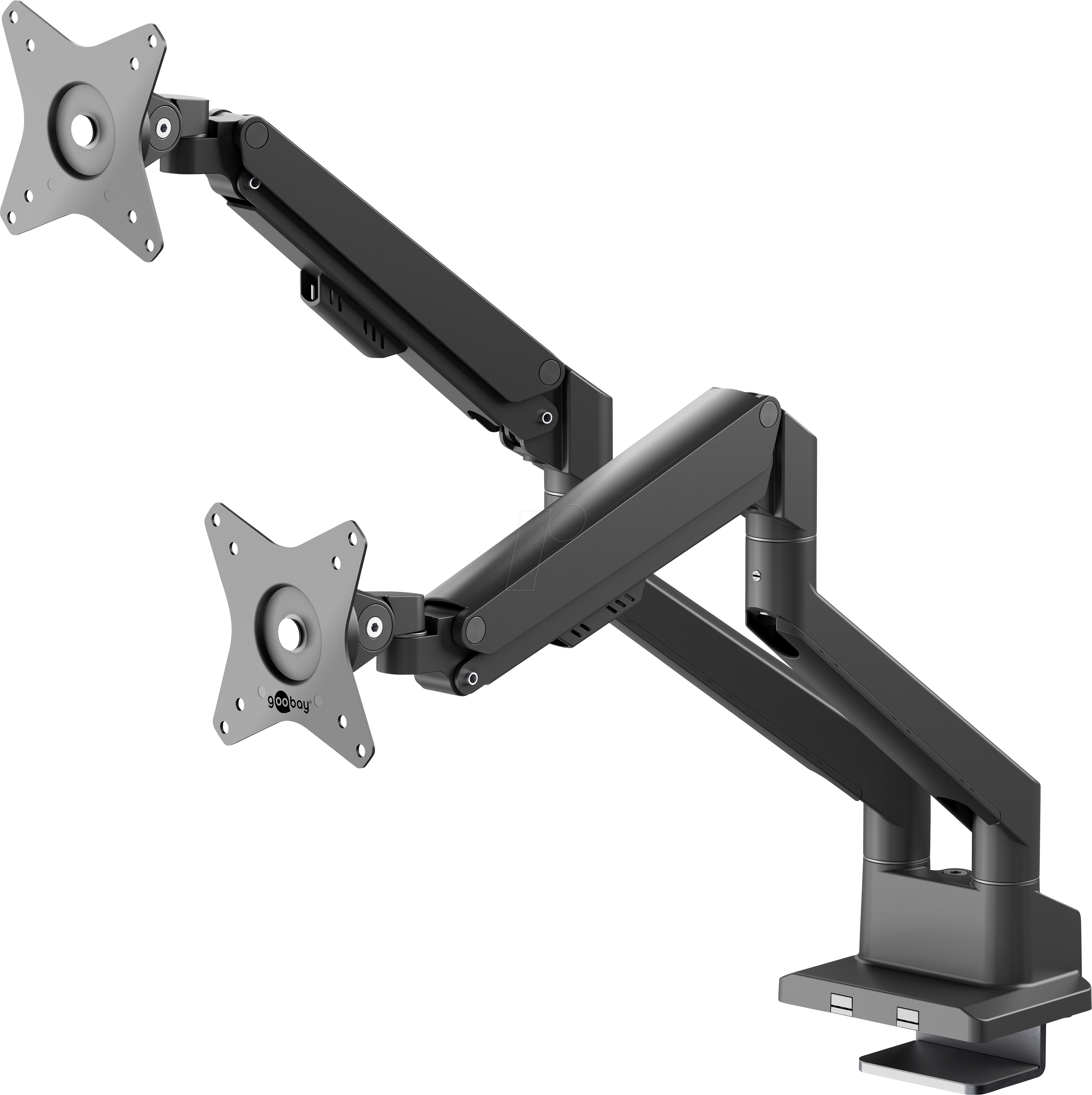 Thumbnail - GOOBAY 70814 - Monitor Halter, 2 Displays, 17'' - 32'', 455 mm, Tischmontage