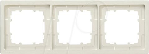 SIE 5TG1323 - DELTA style, titanweiß Rahmen, 3-Fach, 224x 82mm