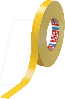 TESA 04651GE-25 - Gewebeband tesaband® Premium, offenes Gewebe, 25 mm, gelb