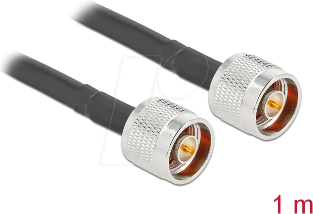 DELOCK 90453 - N Stecker zu N Stecker LMR/CFD300 1 m