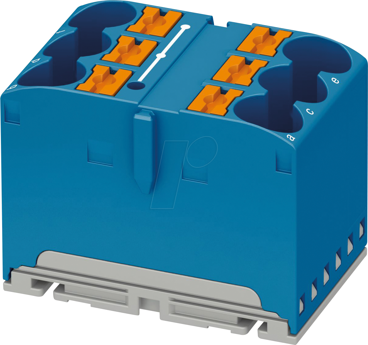 PHOE 1082388 - Verteilerblock PTFIX, 6X10/S, blau