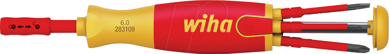 WIHA 41158 - Schraubendreher mit Bit Magazin LiftUp, TORX®