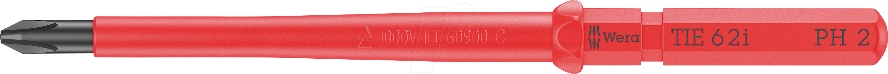 WERA 05006511001 - Wechselklinge Kraftform Kompakt, VDE 62 i, Kreuzschlitz (PH), 2