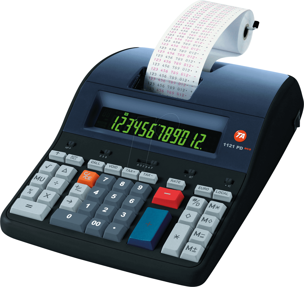 TA 1121PD ECO - Tischrechner mit Farbbanddruckwerk