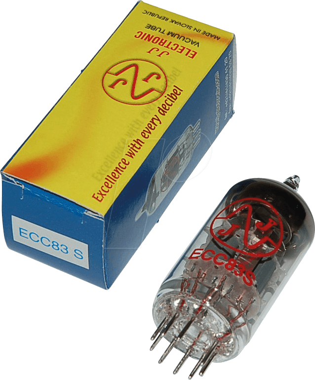 TUBE ECC83SJJ - Elektronenröhre, Doppeltriode, Noval, 9-pol, 6,3 / 12,6 V