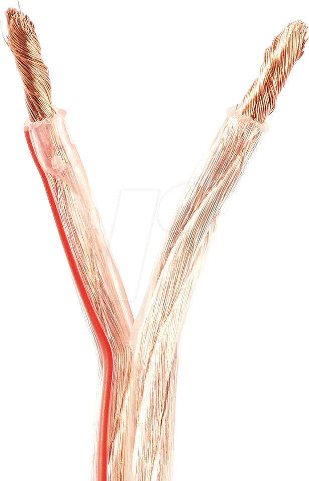 N CAGW6000TR250 - Lautsprecherkabel 2x6,00mm² , 25 m transparent CCA