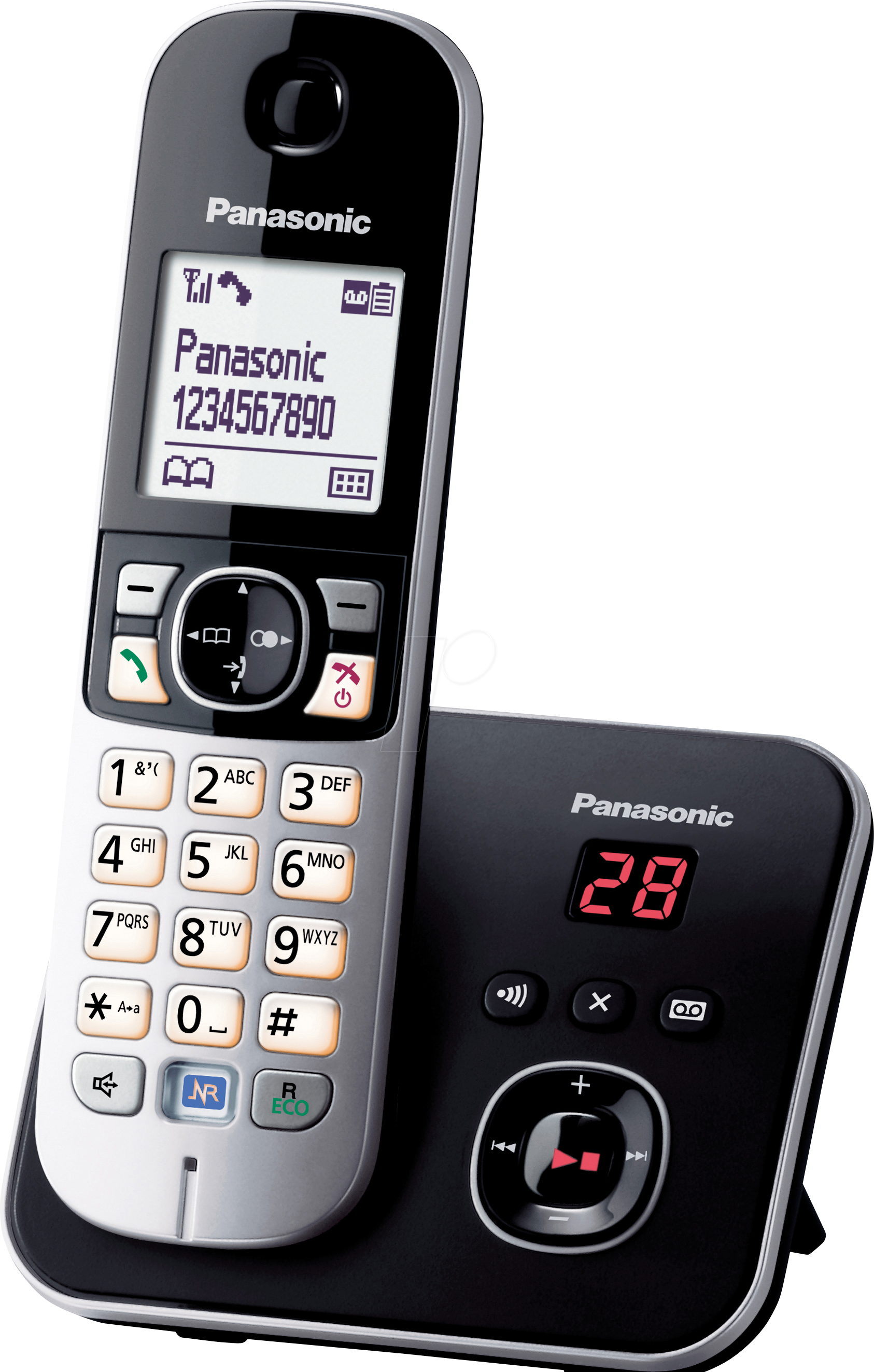PAN KX-TG6821GB - DECT-Telefon, mit Anrufbeantworter, 1 Handset