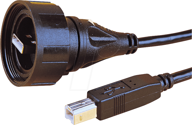 PX0840/A/3M00 - Verbinder USB-A Stecker > USB-B Stecker, IP68