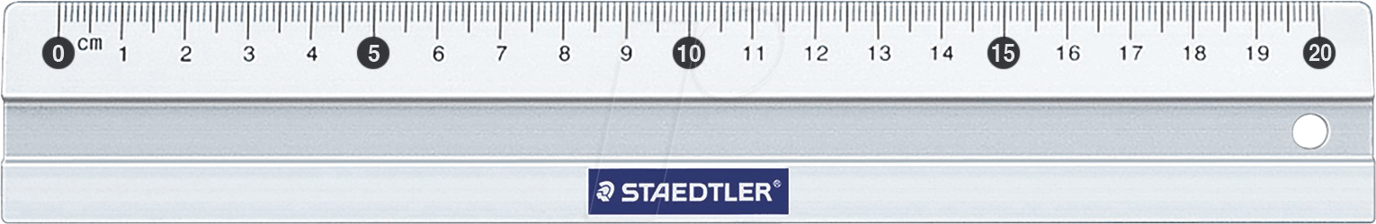 STAEDTLER 56320 - Aluminium-Lineal, 20 cm