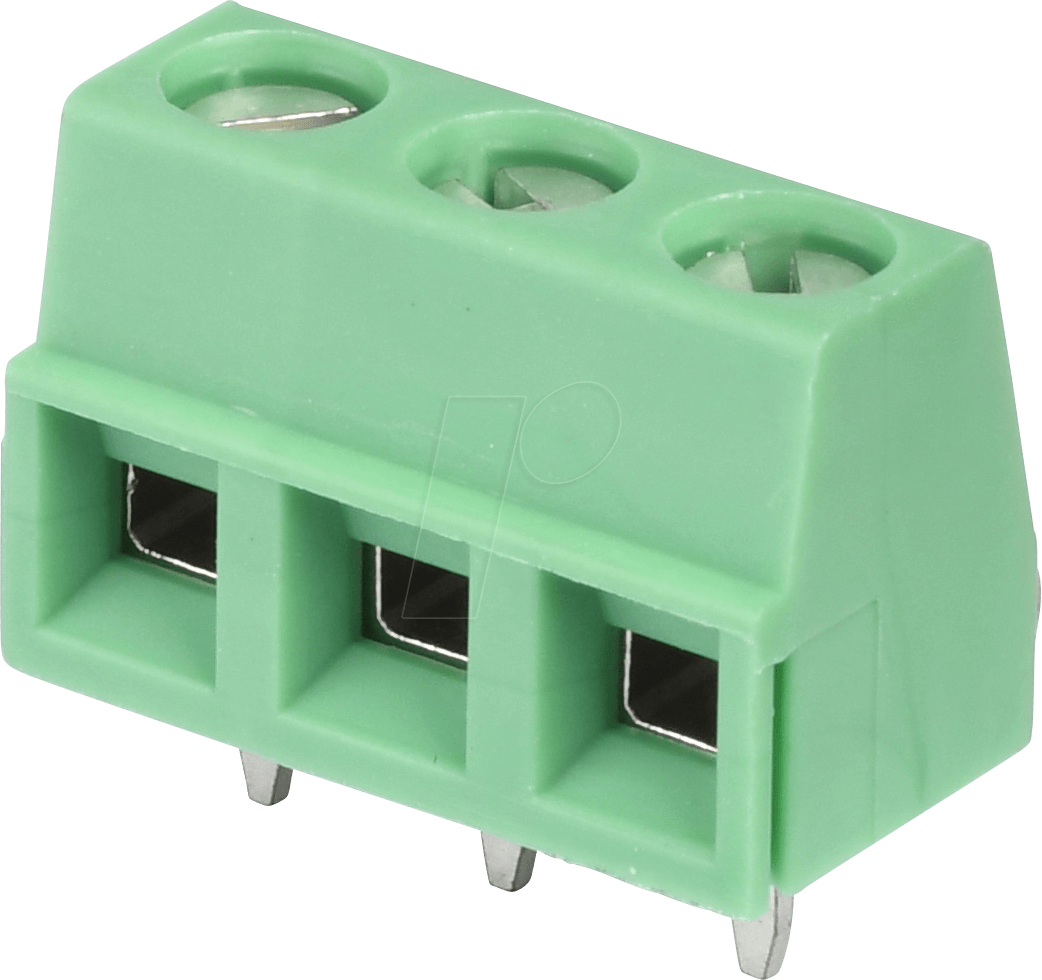 LAKL 1,5 3 5,08 - Anschlussklemme - 3-pol, RM 5,08 mm, 90°