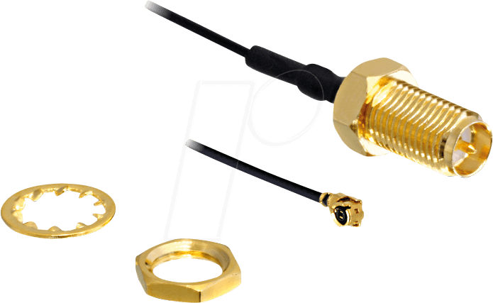DELOCK 88409 - WLAN Kabel, MHF/U.FL-LP-068, RP-SMA Buchse