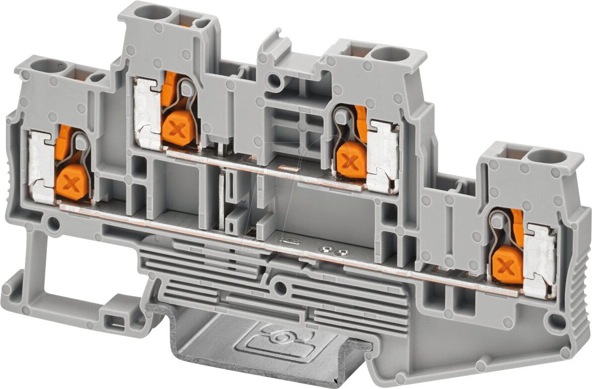 XTTB 2,5 PV - Doppelstockklemme, XT 2,5 - Grau
