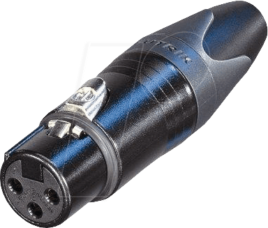 NEUTRIK NC-3FXXB - XLR-Kupplung, 3-polig