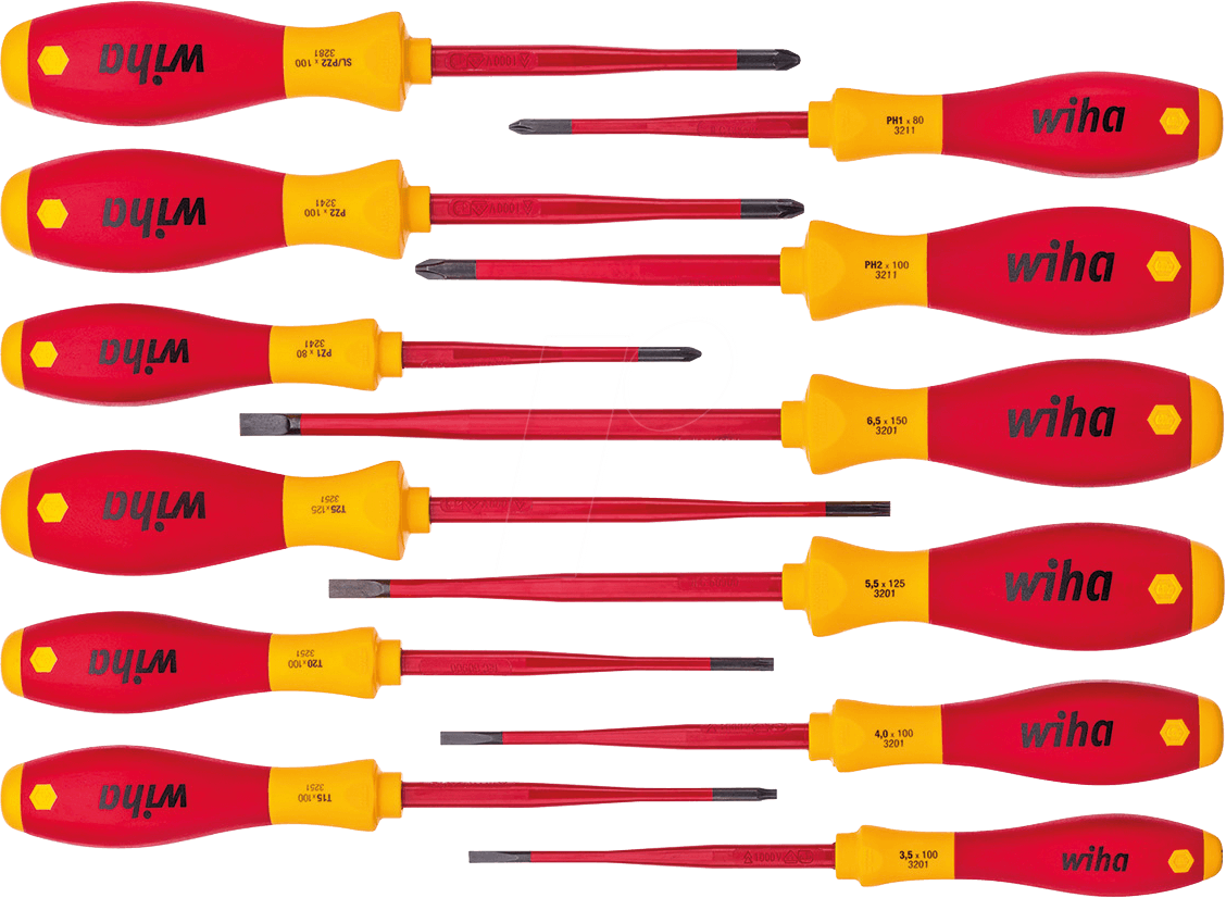 Thumbnail - WIHA 41003 - Schraubendrehersatz SoftFinish® electric slimFix, gemischt, 12-t
