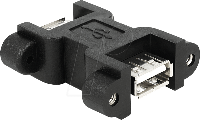 DELOCK 65559 - USB 2.0 A Buchse auf A Buchse, Schraubanschluss